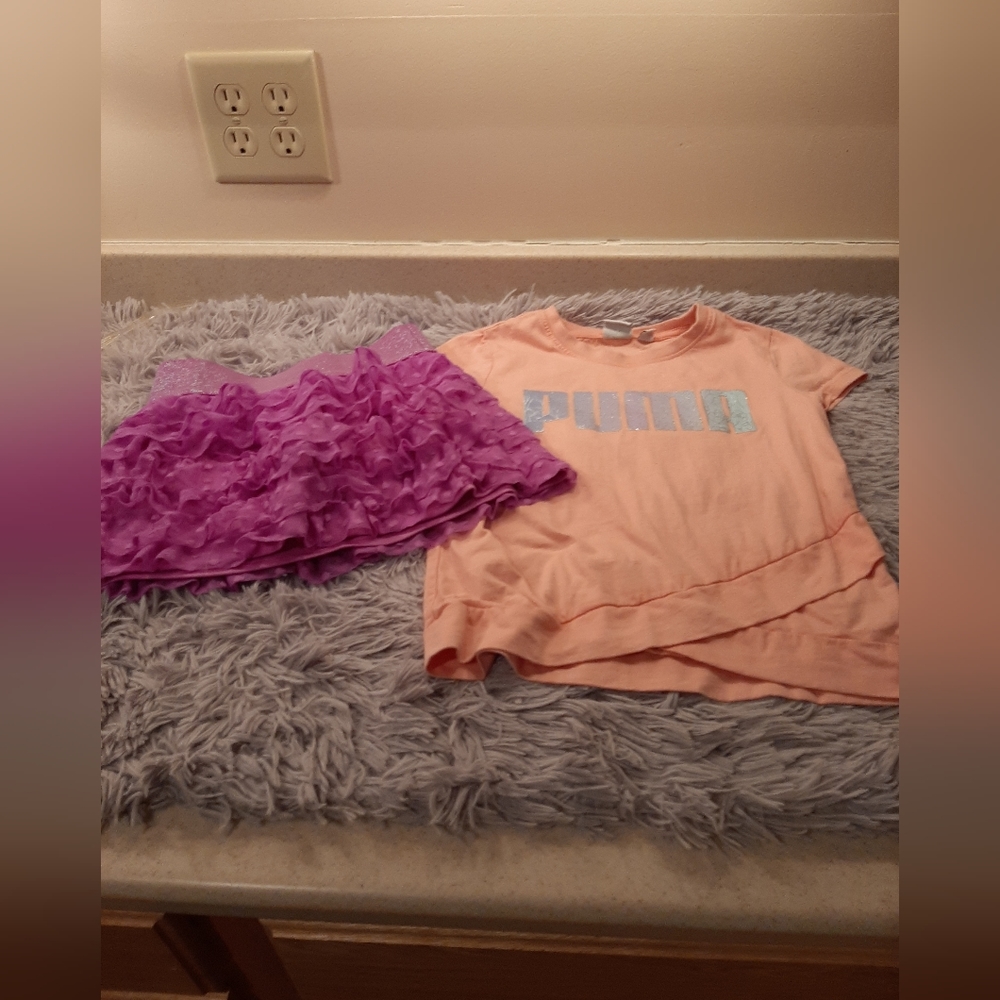 Girls set- Justice and Puma Size 8